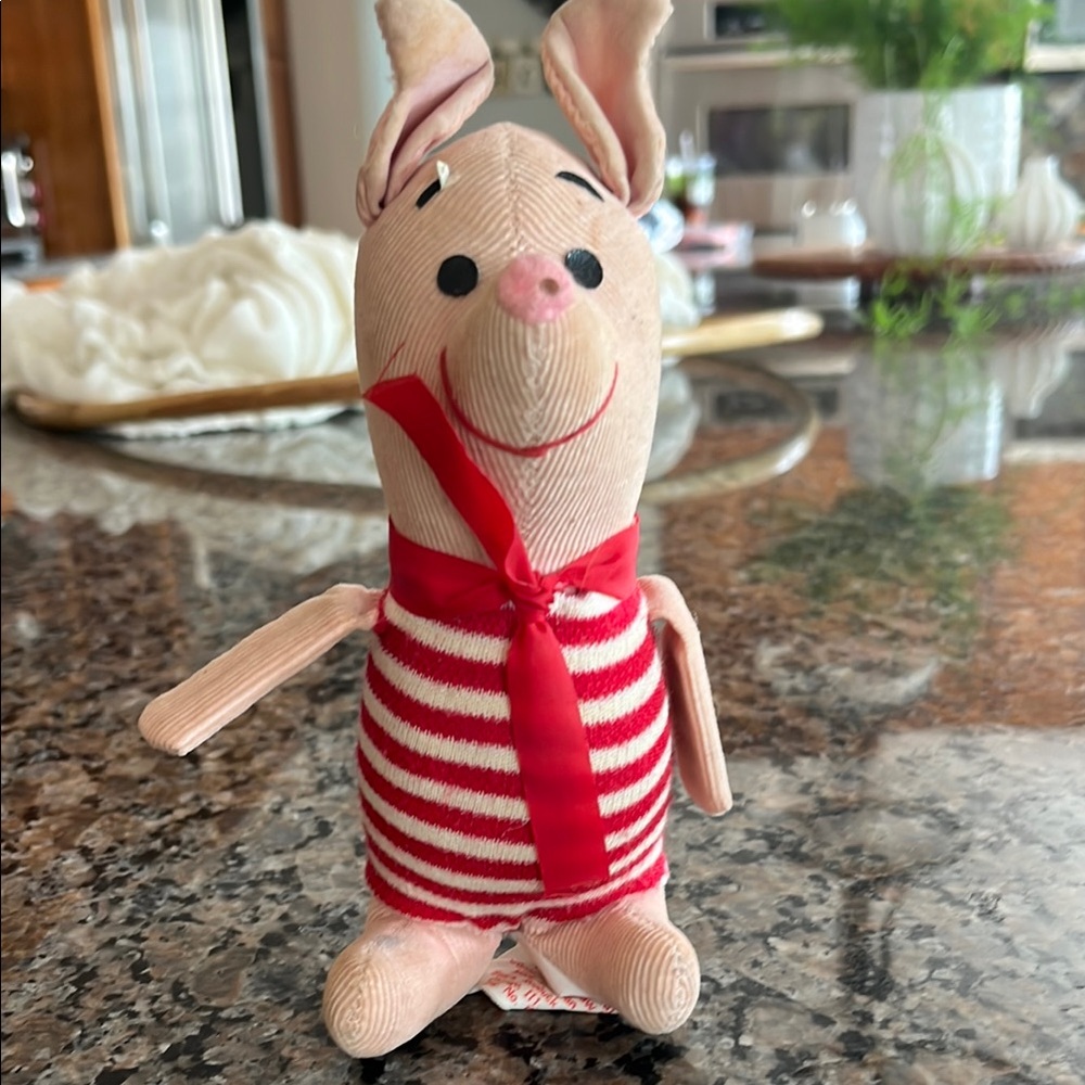 Vintage Piglet 1960’s Stuffed Animal Made in Japan for Sears, Roebuck and Co.